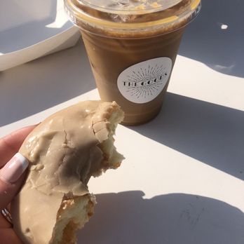 The Goods - Cold brew with maple glaze donut - Donuts Near Me - Carlsbad, California