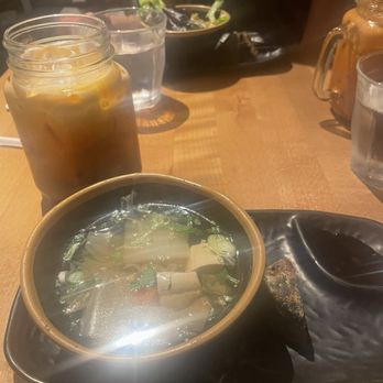 Up Thai - Miso soup, appetizer - Thai Near Me - New York, New York