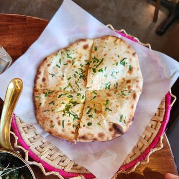 Khan Saab Desi Craft Kitchen - Cheese naan - Pakistani Near Me - Fullerton, California