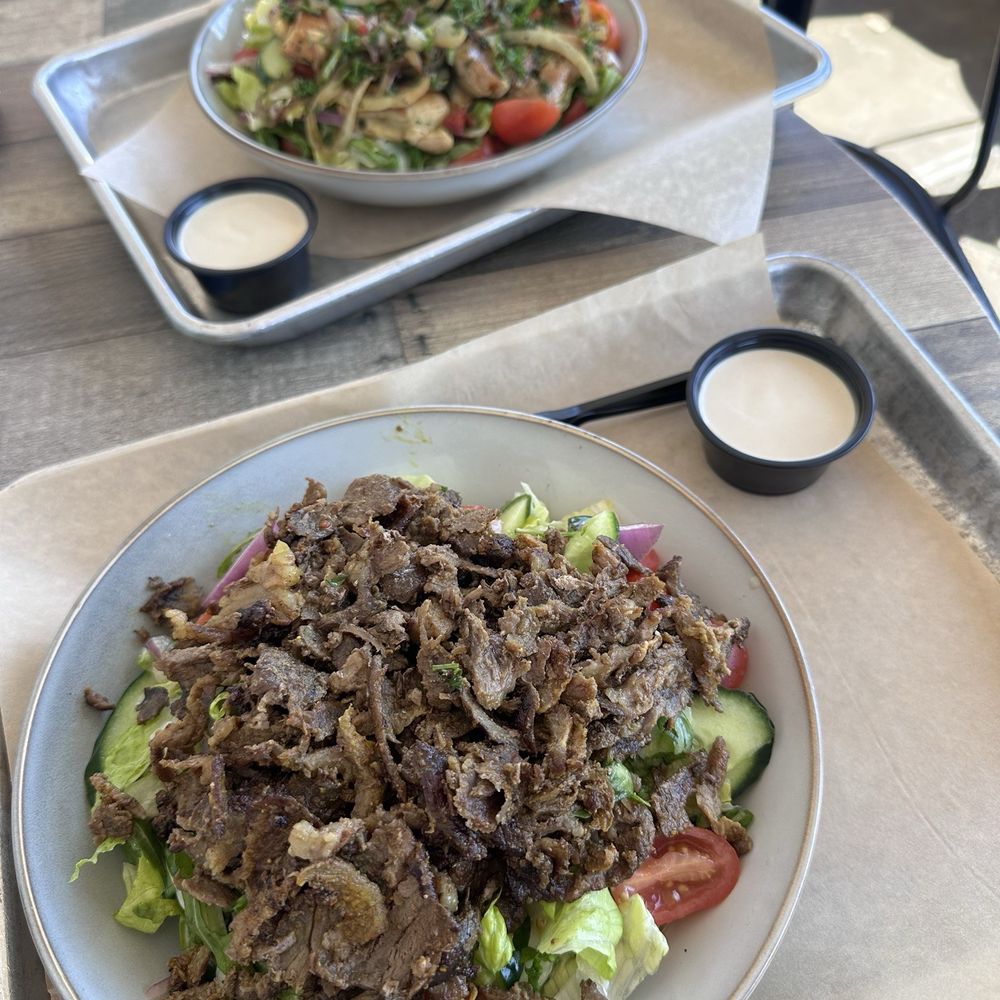Hamitbach - Chicken Thigh Salad and Shawarma Salad - Mediterranean Near Me - San Diego, California