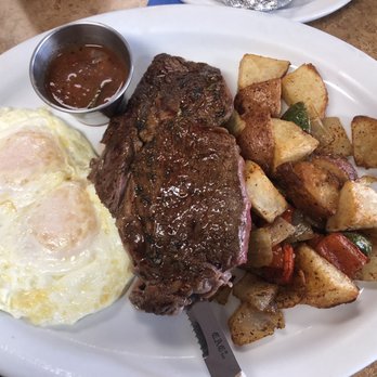 Omelette & Waffle Restaurant - Steak and eggs plate - Breakfast & Brunch Near Me - Houston, Texas Omelette & Waffle Restaurant - Steak and eggs plate - Breakfast & Brunch Near Me - Houston, Texas