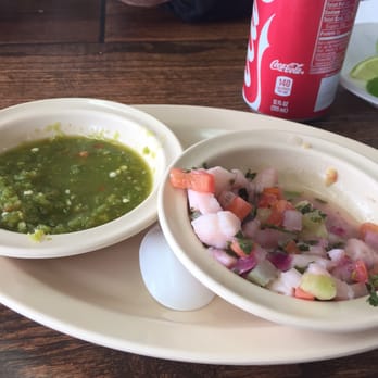 La Palapa - U get this instead of salsa...not a fan of the green sauce...I think this a wanna be ceviche; not impressed. - Seafood Near Me - Chicago, Illinois