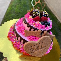 The Puppy Bakery - 2 Tier Drip Donut Cake