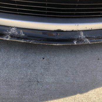 Big O Tires - Front clip and splitter on 2004 GTO after they tried to force onto alignment ramp - Tires Near Me - Lenexa, Kansas