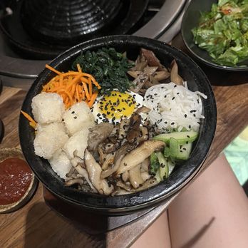 Yoon Haeundae Galbi - mushroom tofu bibimbap - Korean Near Me - New York, New York Yoon Haeundae Galbi - mushroom tofu bibimbap - Korean Near Me - New York, New York