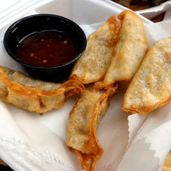 Railroad House - Pork-Stuffed Potstickers w/ sweet chili sauce - Bars Near Me - Sinking Spring, Pennsylvania