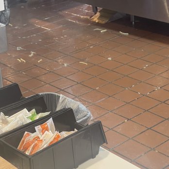 McDonald's - The front register floor area of the McDonald's on main. Some type of liquid, french fries, and some old soggy paper bags. - Burgers Near Me - Billings, Montana McDonald's - The front register floor area of the McDonald's on main. Some type of liquid, french fries, and some old soggy paper bags. - Burgers Near Me - Billings, Montana