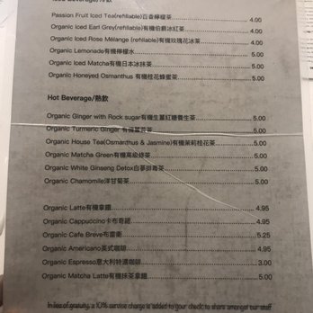 Green Zone - Menu as of 4/4/19 - Organic Stores Near Me - Temple City, California