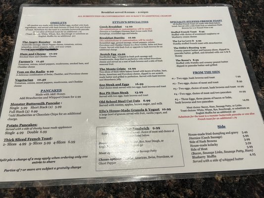 Menu photo 8 The Ettlin's Cafe New Prague, MN Menu photo 8 The Ettlin's Cafe New Prague, MN