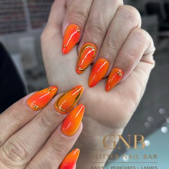 Glitter Nail Bar - Hot summer designed by Tim - Nail Salons Near Me - Chandler, Arizona
