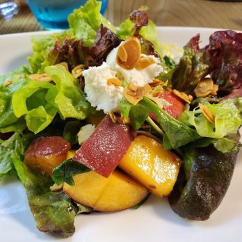 Pasta Moon - Peach salad. - Italian Near Me - Half Moon Bay, California Pasta Moon - Peach salad. - Italian Near Me - Half Moon Bay, California