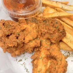 Plantbaed Express - Crispy Fried Oyster Mushrooms & Cajun Burro Fries