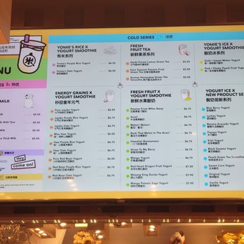 Yomie's Rice x Yogurt - Menu - Juice Bars & Smoothies Near Me - Brooklyn, New York Yomie's Rice x Yogurt - Menu - Juice Bars & Smoothies Near Me - Brooklyn, New York