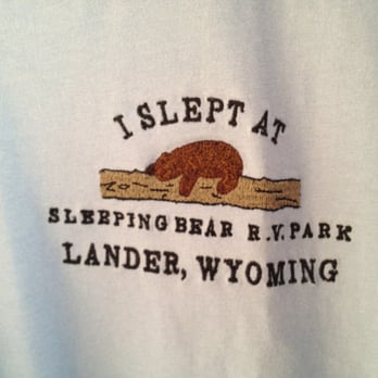 Sleeping Bear RV Park - Another cute shirt design. - RV Parks Near Me - Lander, Wyoming