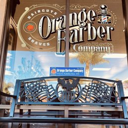 Exterior outside entrance of Orange Barber Company - Orange Barber Company - Orange, California Exterior outside entrance of Orange Barber Company - Orange Barber Company - Orange, California