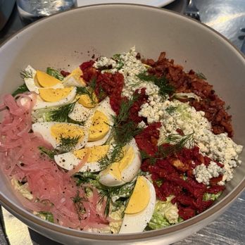Ad Hoc & Addendum - Delicious salad with buttermilk dressing and pickled veggies - New American Near Me - Yountville, California
