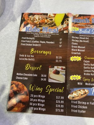 Menu photo 5 Mr Krabs Hut Union City, GA