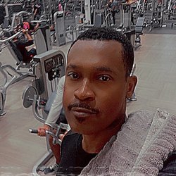 LA Fitness - Worn out after my workout.