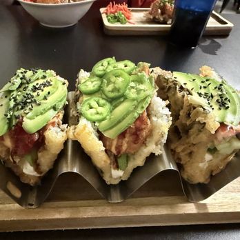 Sushi Lito - A Triple selection of Sushi Tacos, all were delicious - Dim Sum Near Me - Odessa, Texas Sushi Lito - A Triple selection of Sushi Tacos, all were delicious - Dim Sum Near Me - Odessa, Texas