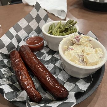 Local Eatery and Grill - 1/2 lb smoked sausage with fresh green beans and potato salad - Chicken Wings Near Me - Sevierville, Tennessee Local Eatery and Grill - 1/2 lb smoked sausage with fresh green beans and potato salad - Chicken Wings Near Me - Sevierville, Tennessee