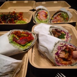 Sushirrito - Front left Gesha Kiss & front right pork belly with coleslaw... Both are crave-able!!