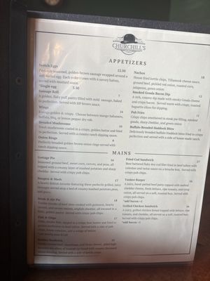 Menu photo 1 Churchill’s Nolensville, TN Menu photo 1 Churchill’s Nolensville, TN