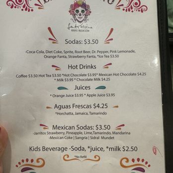 La Katrina - Menu - Mexican Near Me - Morro Bay, California