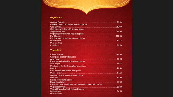 Menu photo 2 Asia Darbar Plainville, CT Menu photo 2 Asia Darbar Plainville, CT