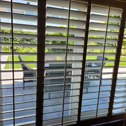 New shutters over slider.