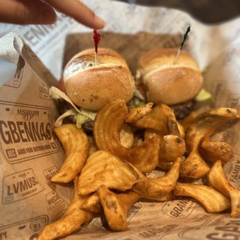 Georgia Blue - Georgia blue sliders and potato wedges - Southern Near Me - Starkville, Mississippi Georgia Blue - Georgia blue sliders and potato wedges - Southern Near Me - Starkville, Mississippi