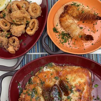 Avli River North - Grilled or Fried Kalamari Kataifi Prawns - Greek Near Me - Chicago, Illinois Avli River North - Grilled or Fried Kalamari Kataifi Prawns - Greek Near Me - Chicago, Illinois