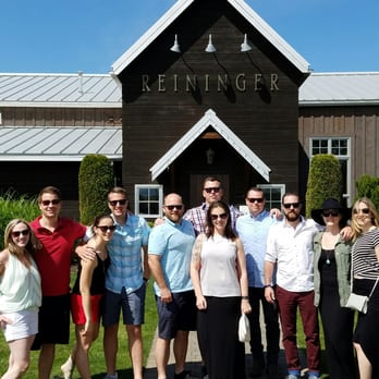 Freddy G's Wine Tours - 5-29-16(Wine Tour) Kyle and his Entourage enjoying Reininger Winery. Cheers.. - Taxis Near Me - Walla Walla, Washington