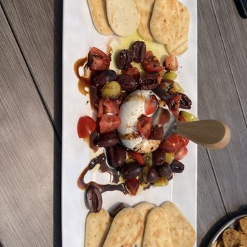 Serendipity Farm & Vine - Burrata with pita chips - Wine Tasting Room Near Me - Stilwell, Kansas Serendipity Farm & Vine - Burrata with pita chips - Wine Tasting Room Near Me - Stilwell, Kansas