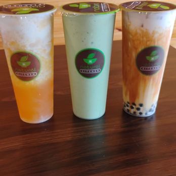 Natural Kitchen - Peach w/ Cheese Foam  Morning Boost Brown Sugar Bubble With Milk - Bubble Tea Near Me - Orange Park, Florida