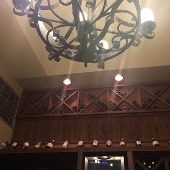 Lonnie's - Wine and chandelier deco in the rear - Caterers Near Me - Lake Mary, Florida