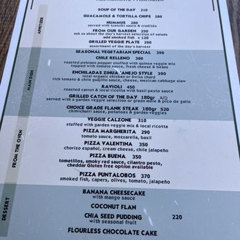 Hierbabuena - 05.2026 food menu - Mexican Near Me - El Pescadero, BCS
