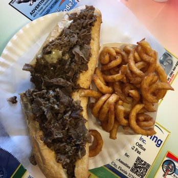 LaSpada's - Cheesesteak & curly fries. Cheesesteak piled on & overflowing! - Sandwiches Near Me - Sanford, Florida LaSpada's - Cheesesteak & curly fries. Cheesesteak piled on & overflowing! - Sandwiches Near Me - Sanford, Florida