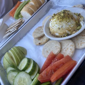 Flying Machine Oyster Bar - Lavender ricotta with honey and pistachios - Burgers Near Me - Wrightsville Beach, North Carolina