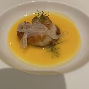 Paradisaea - Scallop with some amazing carrot sauce - New American Near Me - San Diego, California