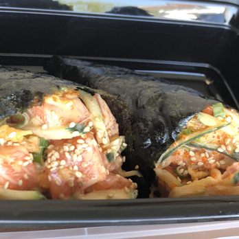 Tiger Plate - Salmon Handrolls - Hawaiian Near Me - Costa Mesa, California Tiger Plate - Salmon Handrolls - Hawaiian Near Me - Costa Mesa, California