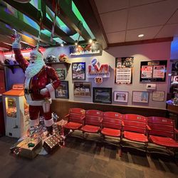 Ron's Roost - Front entry, seats from Riverfront Stadium, Crowley Field, and lots of Cincinnati memorabilia