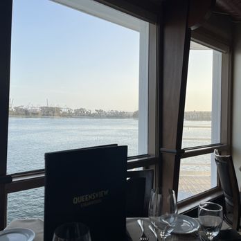 Queensview Steakhouse - Our table by the window - fabulous!! - Steakhouses Near Me - Long Beach, California