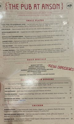 Menu photo 4 The Pub at Anson Zionsville, IN Menu photo 4 The Pub at Anson Zionsville, IN