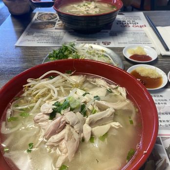 Pho Ga District - Large pho ga, boneless chicken, medium wide rice noodles - Vietnamese Near Me - Rosemead, California