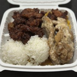 Two Choice Entree (Mochiko and Garlic)