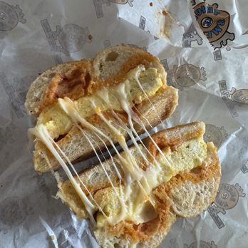 3 Men & A Bagel - Egg & Cheese on an Onion Bagel - Bagels Near Me - Bethlehem, Pennsylvania 3 Men & A Bagel - Egg & Cheese on an Onion Bagel - Bagels Near Me - Bethlehem, Pennsylvania