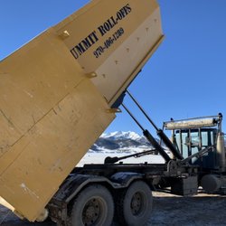 Summit roll-offs - Blue bird day at the Summit County landfill.