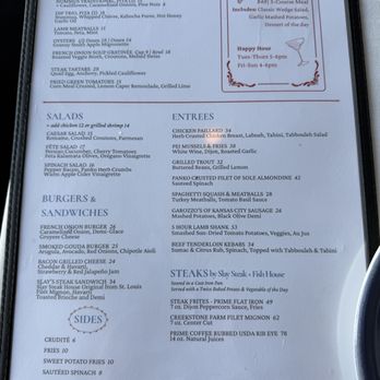 Fete Bistro By Slay - Menu - Cocktail Bars Near Me - Manhattan Beach, California