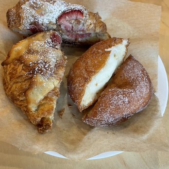 Bageloo - cheese donut and chocolate strawberry croissant - Bagels Near Me - Diamond Bar, California