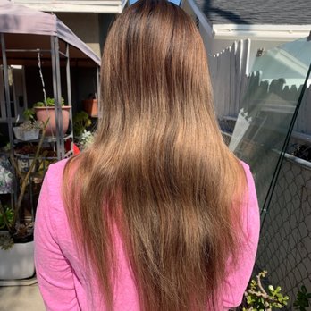 Extended Beauty Bar - Before photo! - Hair Extensions Near Me - Glendale, California